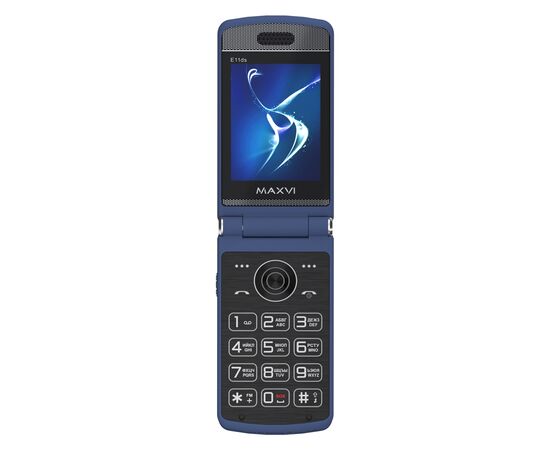  Мобильный телефон MAXVI E11ds Blue-Silver 