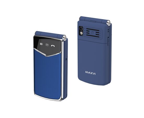  Мобильный телефон MAXVI E11ds Blue-Silver 