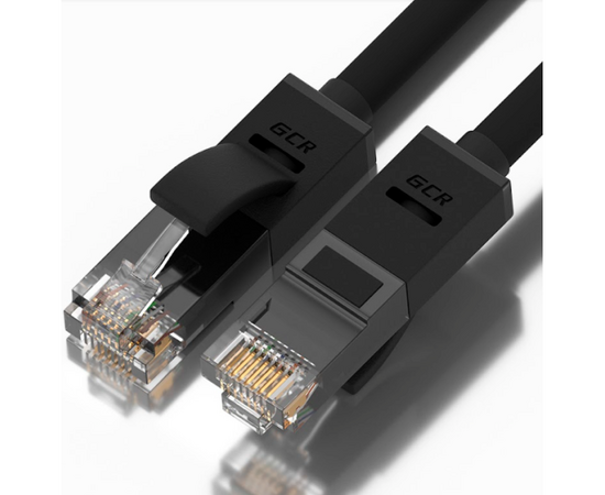  Патч-корд Greenconnect GCR-LNC06-1.5m прямой 1.5m, UTP кат.5e, черный 