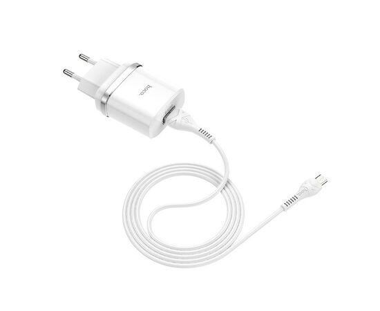  Зарядка hoco C12Q Smart QC3.0 charger set (Micro) (EU) - White 