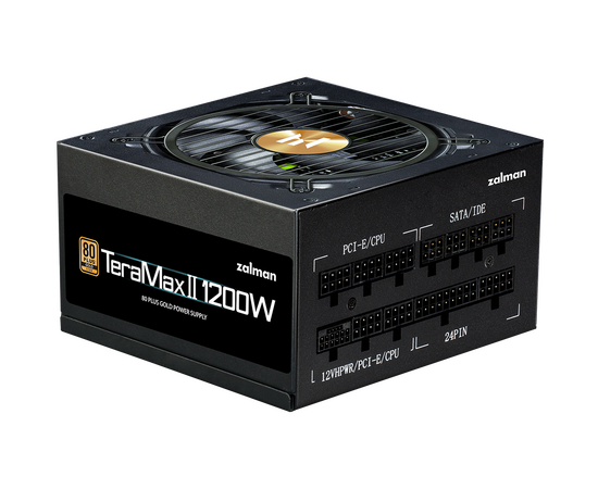 Блок питания Zalman ZM1200-TMX2, 1200W, ATX12V v3.0, APFC, 12cm Fan, 80+ Gold Gen5, Full Modular, Retail 