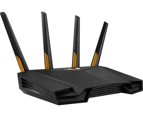  Роутер беспроводной Asus TUF-AX3000 10/100/1000BASE-TX/4G ready черный 