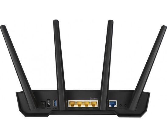  Роутер беспроводной Asus TUF-AX3000 10/100/1000BASE-TX/4G ready черный 