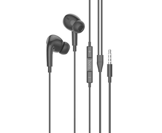  Наушники Hoco M101 Pro Crystal sound wire-controlled earphones with microphone , Черный 