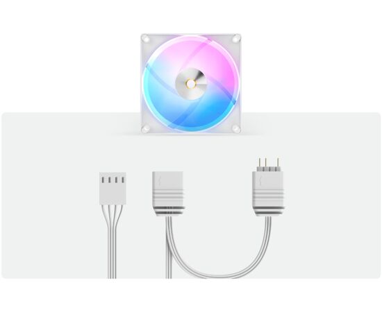 Вентилятор Ocypus Delta F12 WH ARGB (Delta-F12-WH1AM00X-GL) 