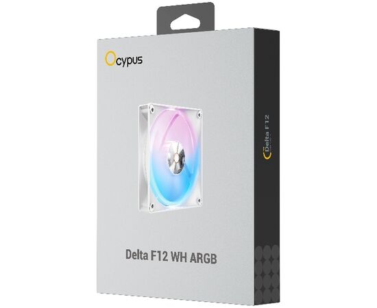  Вентилятор Ocypus Delta F12 WH ARGB (Delta-F12-WH1AM00X-GL) 
