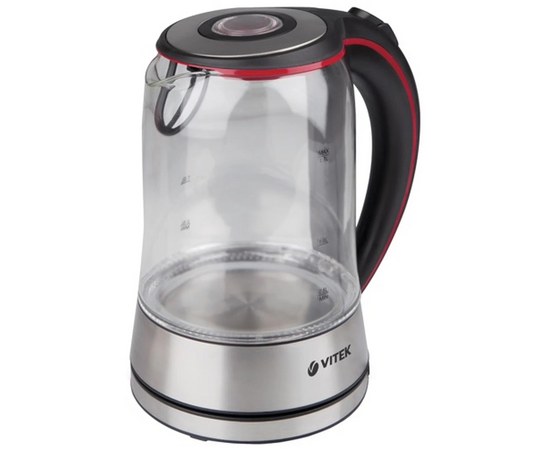  Электрочайник Vitek VT-7009, 2200Вт, прозрачный 