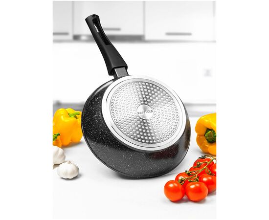  Сковорода Servitta Black stone Sr0164 28см 