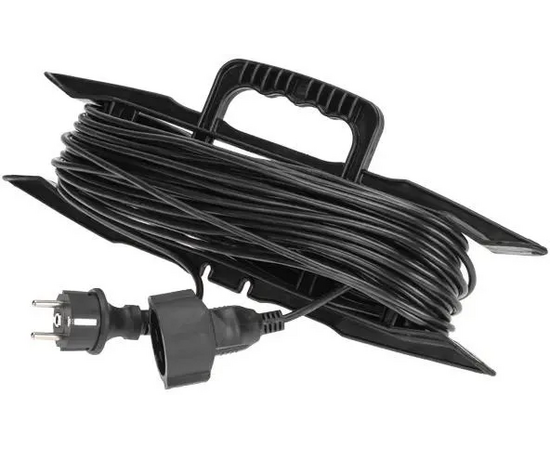  Удлинитель силовой PROconnect PROc-Uc 13-4914 2x0.75кв.мм 1розет. 20м ПВС 6A пласт.рамка черный 