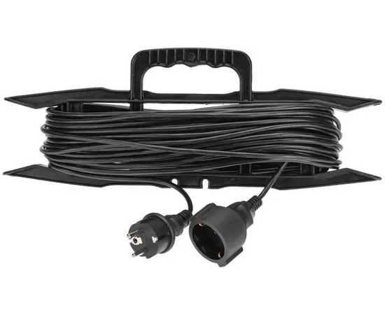  Удлинитель силовой PROconnect PROc-Uc 13-4914 2x0.75кв.мм 1розет. 20м ПВС 6A пласт.рамка черный 
