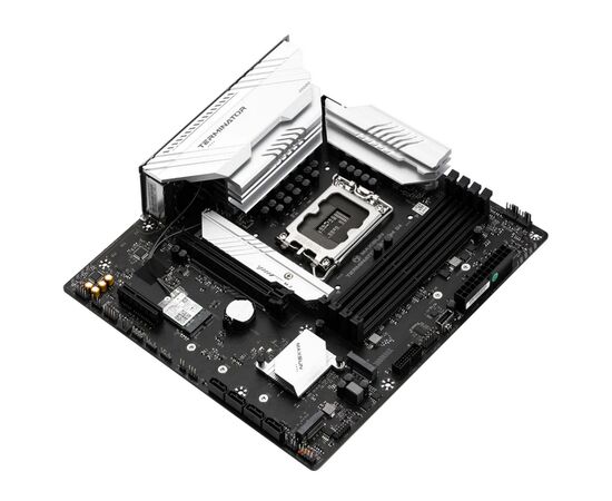  MB s1700 Maxsun MS-Terminator B760M D4 WIFI6E (6940709692899), 4*DDR4, 1*PCIEx16, 1*PCIEx4, 3*M.2, 1*TypeC, 4*USB3.2Gen1, 8*USB2.0, 4*SATA3.0, 2.5G, DP, HDMI, M-ATX, RTL 