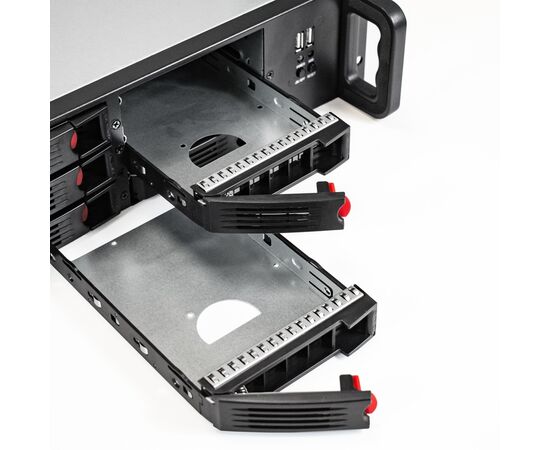  Корпус EXEGATE Pro 2U650-HS09/2U-1000ADS (EX296379RUS), 2U, 1000 Вт, черный 