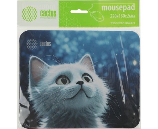  Коврик для мыши Cactus CS-MPC-P06XS White Cat 220x180x2мм 
