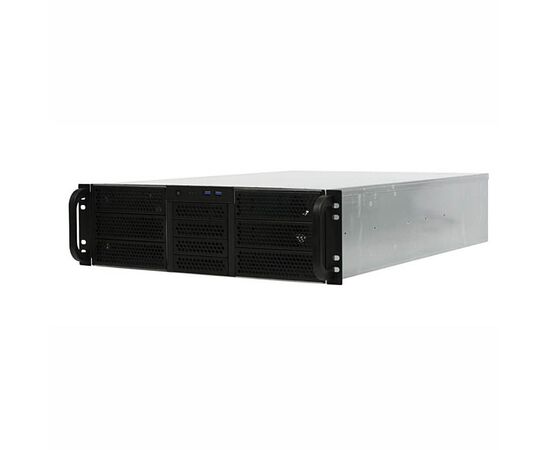  Корпус Procase RE306-D6H4-C8-48 3U server case,6x5.25+4HDD,черный,без блока питания(2U,2U-redundant),глубина 480мм,MB CEB 12"x10.5" 