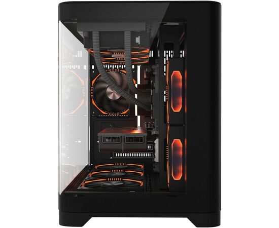 Корпус 1STPLAYER Uview UV6 Black (UV6-BK) / mATX 