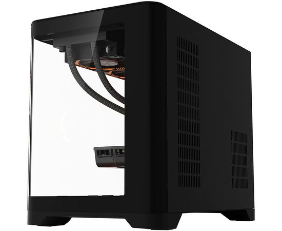  Корпус 1STPLAYER Uview UV6 Black (UV6-BK) / mATX 