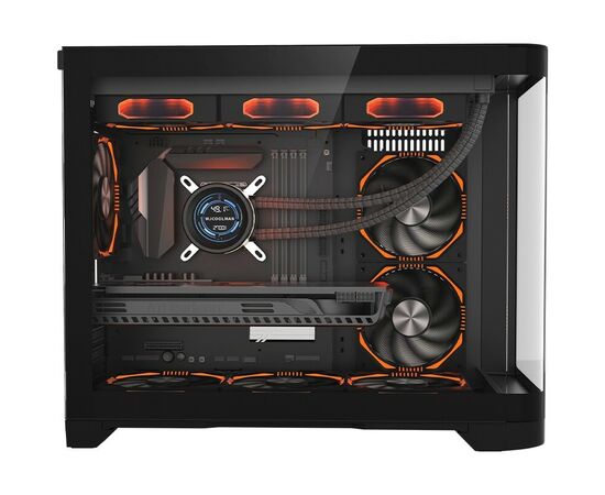  Корпус 1STPLAYER Uview UV6 Black (UV6-BK) / mATX 