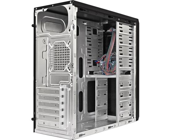  Корпус ExeGate UN-605B Black (EX283224RUS) ATX, UN450, 120mm, 2xUSB, Audio, замок блокировки кнопки питания 