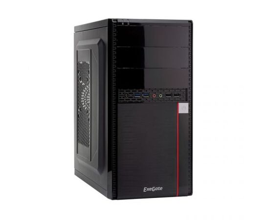  Корпус Exegate EX277436RUS Minitower MA-371X Black, mATX <UN450, 120mm> 2*USB+2*USB3.0, Audio 