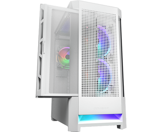  Корпус Cougar Airface RGB White, 2х140мм + 1x120mm ARGB Fan, ARGB Fan Hub, без БП, белый, ATX 