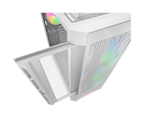  Корпус Cougar Airface RGB White, 2х140мм + 1x120mm ARGB Fan, ARGB Fan Hub, без БП, белый, ATX 