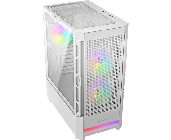  Корпус Cougar Airface RGB White, 2х140мм + 1x120mm ARGB Fan, ARGB Fan Hub, без БП, белый, ATX 
