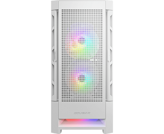  Корпус Cougar Airface RGB White, 2х140мм + 1x120mm ARGB Fan, ARGB Fan Hub, без БП, белый, ATX 