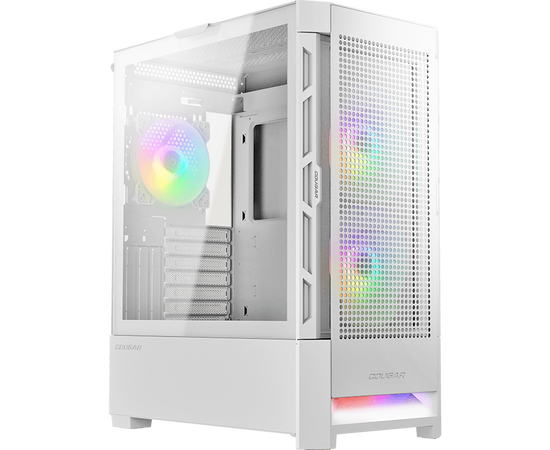  Корпус Cougar Airface RGB White, 2х140мм + 1x120mm ARGB Fan, ARGB Fan Hub, без БП, белый, ATX 