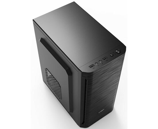  Корпус CBR PCC-MATX-MX10-400W2 mATX Minitower MX10, c БП PSU-ATX400-08EC (400W/80mm), 2*USB 2.0, HD Audio+Mic, Black 