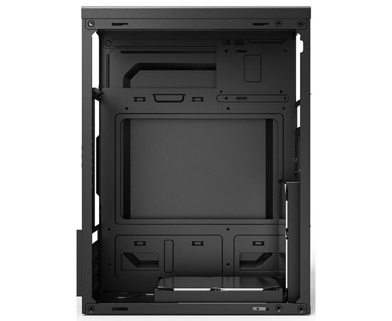  Корпус CBR PCC-MATX-MX10-400W2 mATX Minitower MX10, c БП PSU-ATX400-08EC (400W/80mm), 2*USB 2.0, HD Audio+Mic, Black 