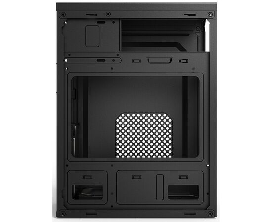  Корпус CBR PCC-MATX-MX10-400W2 mATX Minitower MX10, c БП PSU-ATX400-08EC (400W/80mm), 2*USB 2.0, HD Audio+Mic, Black 