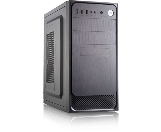  Корпус FOXLINE Forza FZ-053-SX450R-U32 mATX, 450W, 2xUSB3.0, Black, w/o FAN, 12 cm fan PSU, power cord 