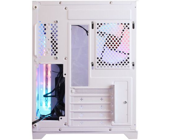  Корпус Ginzzu V450 RGB Белый CRC6 Fan 12cm RGB*3 