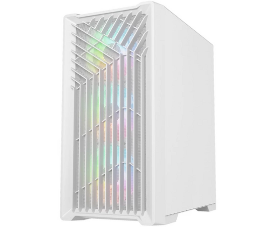  Корпус Powercase Mistral Micro X4W (CMMXW-L4), Tempered Glass, 4х 120mm 5-color fan, белый, mATX 