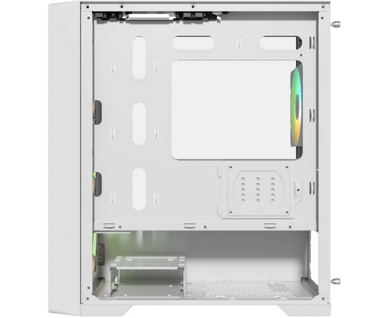  Корпус Powercase Mistral Micro X4W (CMMXW-L4), Tempered Glass, 4х 120mm 5-color fan, белый, mATX 