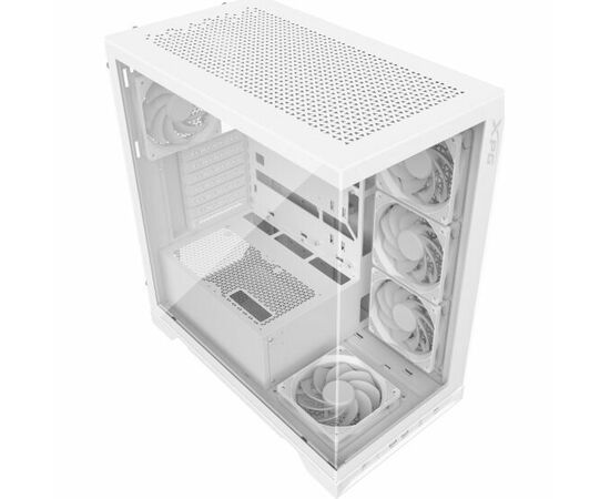  Корпус XPG Invader X White (INVADERXMT-WHCWW) Mid-Tower Gaming ATX PC Case with Panoramic View, Tempered Glass Panels, and RGB Lighting Black 