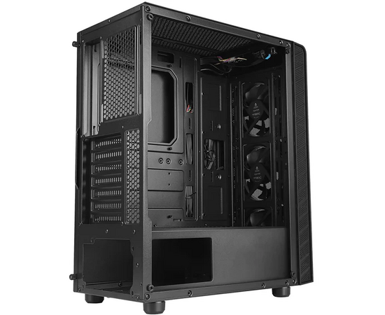  Корпус Azza Spectra черный (CSAZ-280B Spectra) без БП ATX 7x120mm 2x140mm 2xUSB2.0 1xUSB3.0 audio bott PSU 