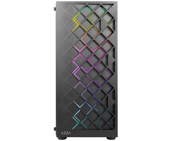  Корпус Azza Spectra черный (CSAZ-280B Spectra) без БП ATX 7x120mm 2x140mm 2xUSB2.0 1xUSB3.0 audio bott PSU 
