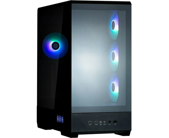  Корпус ZALMAN P50 DS Black, без БП, боковое окно (закаленное стекло), черный, ATX 