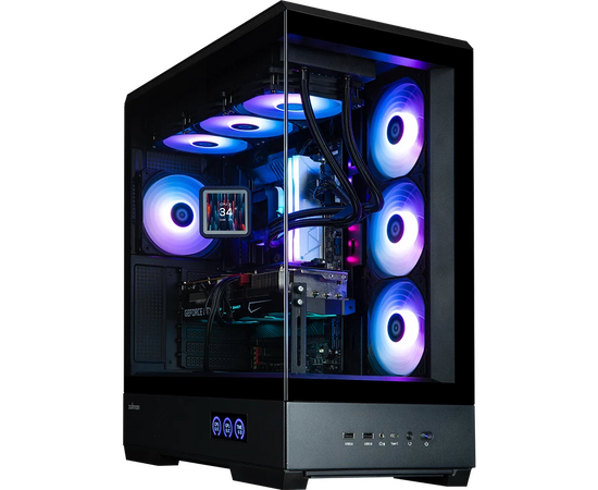  Корпус ZALMAN P50 DS Black, без БП, боковое окно (закаленное стекло), черный, ATX 