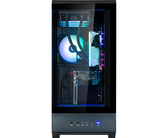  Корпус ZALMAN P50 DS Black, без БП, боковое окно (закаленное стекло), черный, ATX 