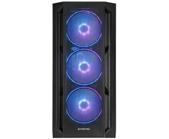  Корпус CHIEFTEC Apex Lumo GA-01B-L-OP без БП, боковая панель из зак. стекла, 3xARGB 140мм спереди, 1xARGB 140мм сзади 