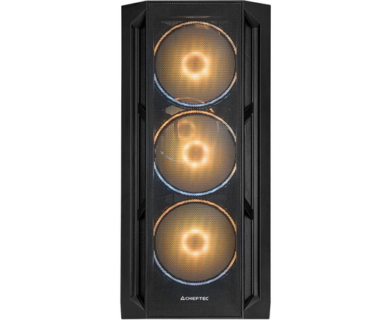  Корпус CHIEFTEC Apex Lumo GA-01B-L-OP без БП, боковая панель из зак. стекла, 3xARGB 140мм спереди, 1xARGB 140мм сзади 
