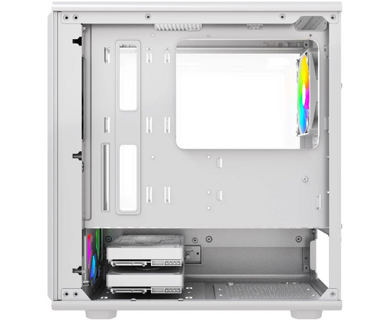  Корпус Powercase Mistral Micro C4W ARGB (CMMCW-A4), Tempered Glass, 4x 120mm ARGB PWM Fan, белый, mATX 