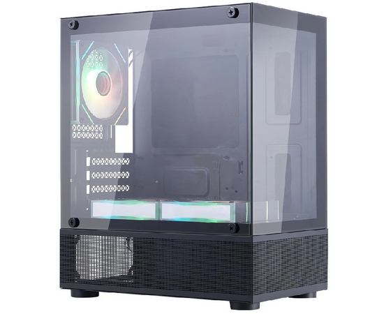  Корпус 1STPLAYER Miku Mi2-A ARGB Black (Mi2-A-BK-2FC7R-1FC7) mATX 