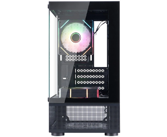  Корпус 1STPLAYER Miku Mi2-A ARGB Black (Mi2-A-BK-2FC7R-1FC7) mATX 