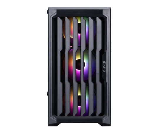  Корпус 1stPlayer BULLET HUNTER H2 ARGB Black (H2-BK-4F7) mATX 4x120mm FRGB fans 