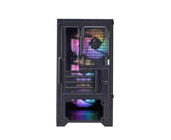  Корпус 1stPlayer BULLET HUNTER H2 ARGB Black (H2-BK-4F7) mATX 4x120mm FRGB fans 
