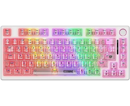  Клавиатура DEFENDER Icebone GK-354 (45354) прозрачный 