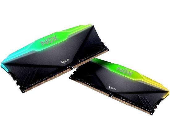  ОЗУ Apacer AH4U32G36C25YNBAA-2 DDR4 DIMM 3600-18 1024x8 32GB 1.35V OC NOX RGB AURA2 w/HS RP-K2 